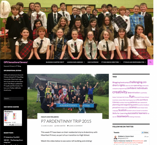 Screen Shot of classblog